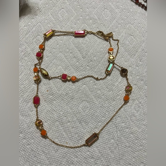 Kate spade gold tone multicolor beautiful necklace